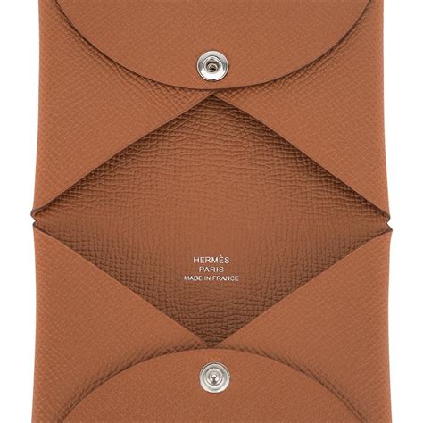 hermes calvi gold|Hermes calvi card holder price.